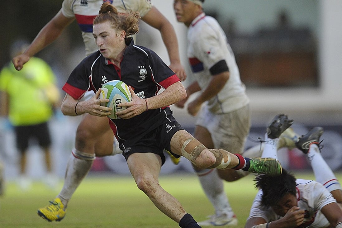 Fly-half Hugo Stiles slotted a near-perfect 10 conversions on Sunday during Hong Kong’s 11-try annihilation of Taiwan at the Asia Rugby U19 Championship. Photo: HKRU