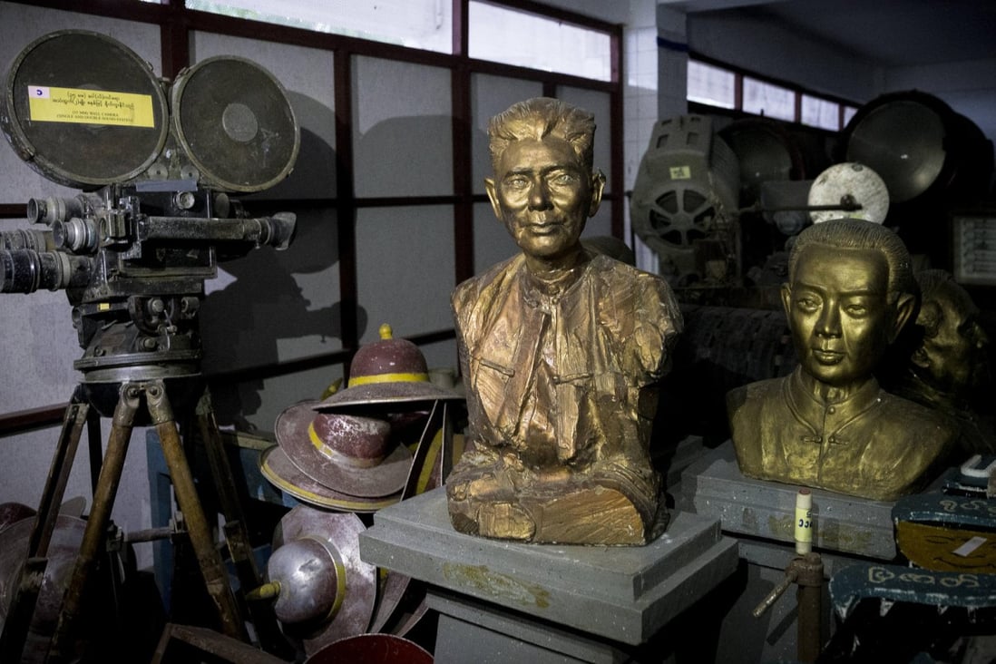 Exhibits in a storeroom at the Myanmar Motion Picture Museum, in Yangon. Photos: Scott Howes