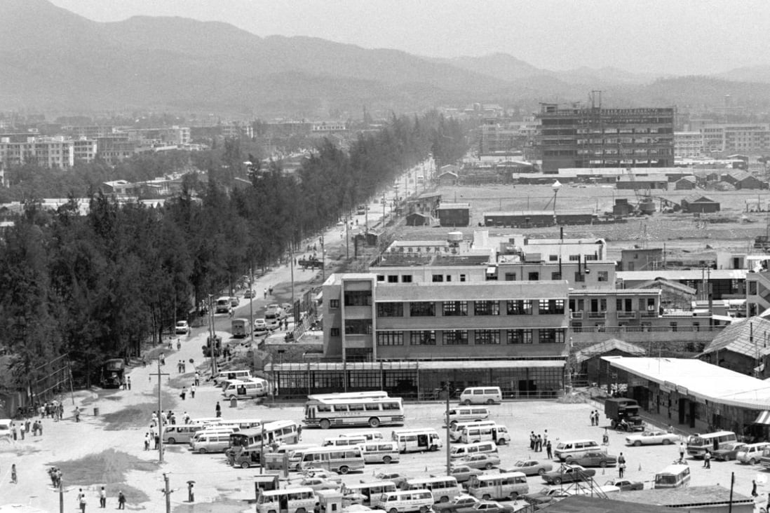 Luohu, Shenzhen, under construction in 1981.