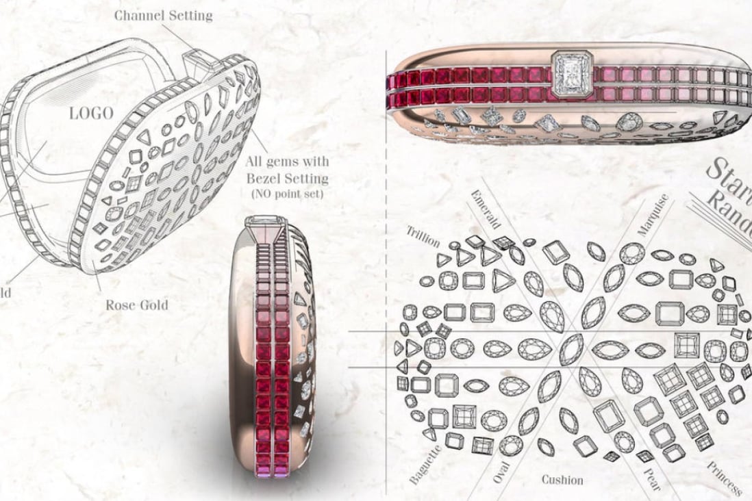 The luxury minaudière is decorated with a total of 89 diamonds, which range from 1ct to 3.5ct each. The diamonds have different shapes and sizes and are complemented with Burmese rubies. Illustration: Pour la Vie