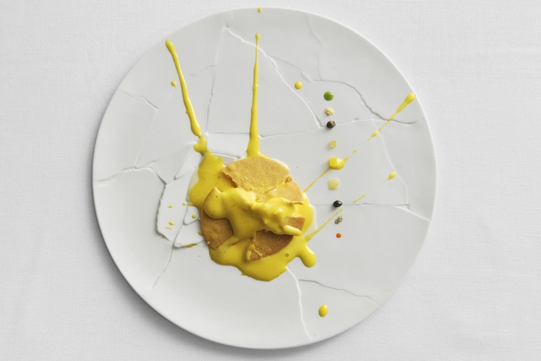 The 'oops I dropped the lemon tart' dessert from renowned chef Massimo Bottura. Photography: Paolo Terzi