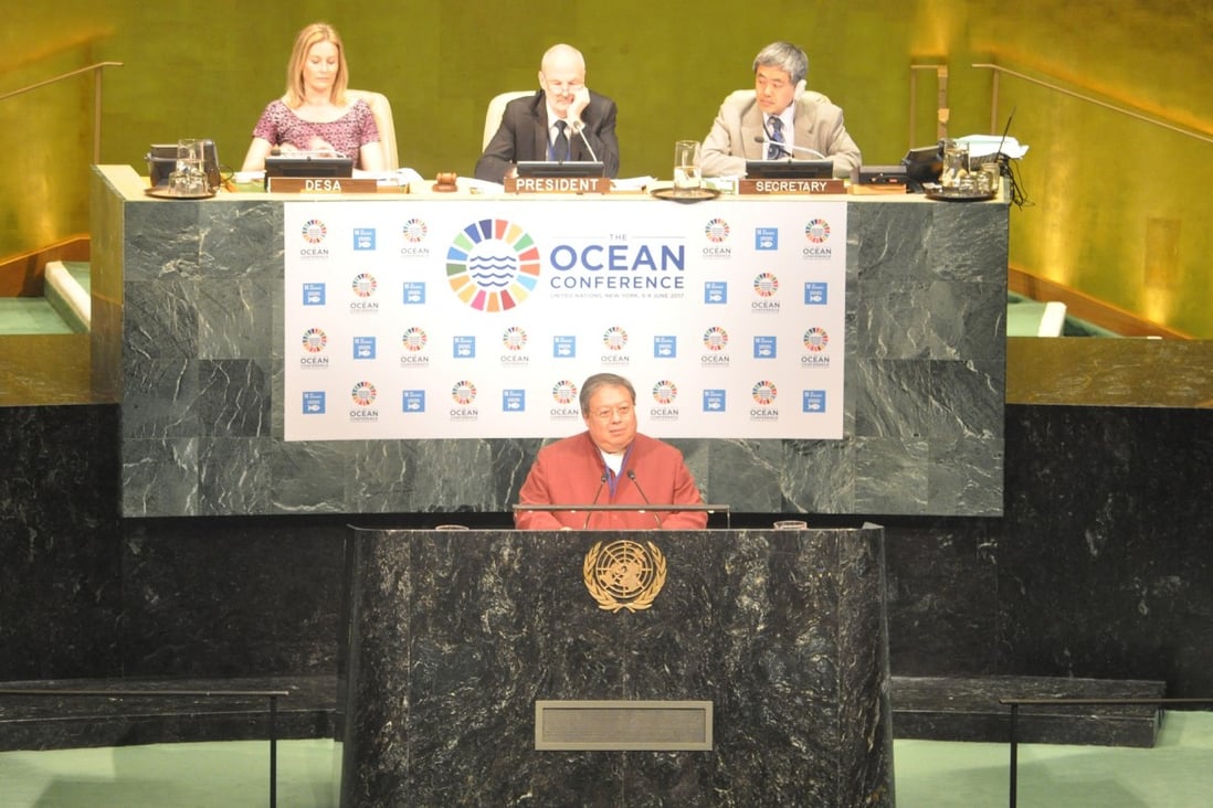 Dr Patrick Ho speaks at the UN Ocean Conference on Sustainable Development Goal 14 on ocean.