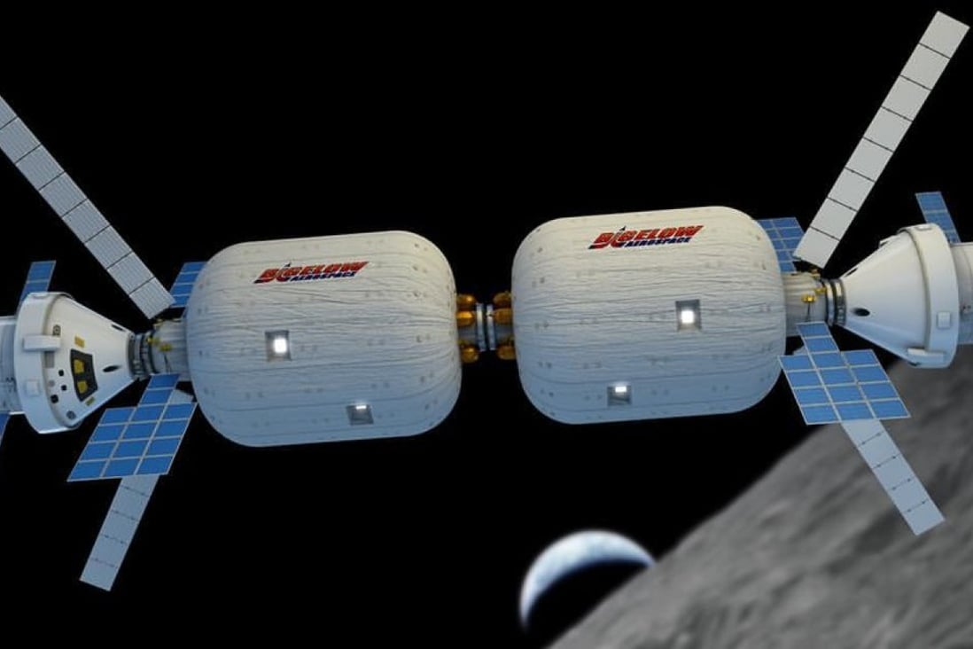 An illustration of two inflatable Bigelow Aerospace B330 space hotels linked together. Photo: Facebook/Bigelow Aerospace