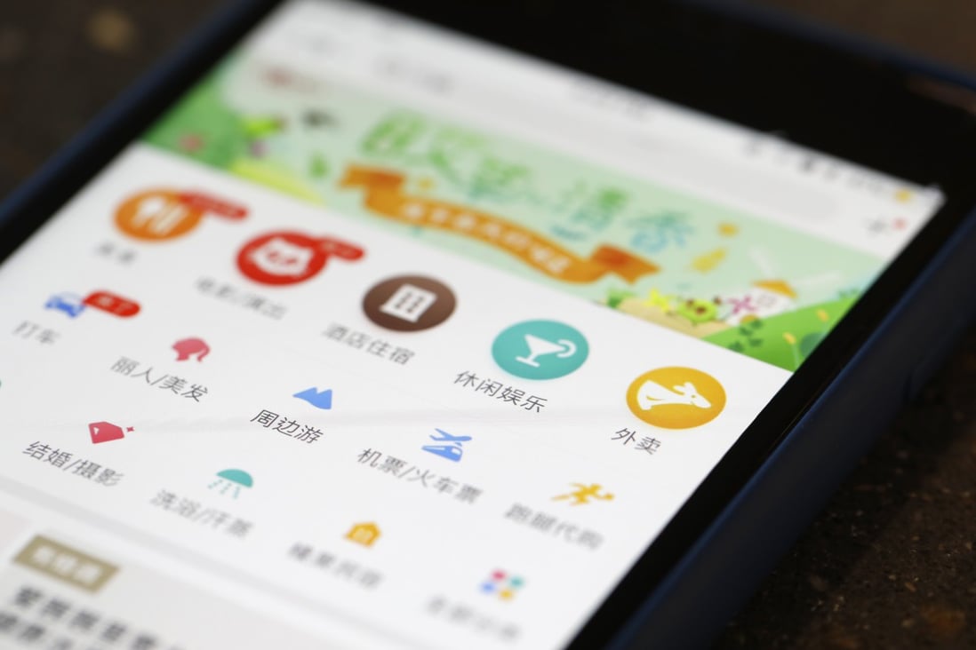 You can order food for delivery, book a flight or hail a cab through Meituan. (Picture: Bloomberg)