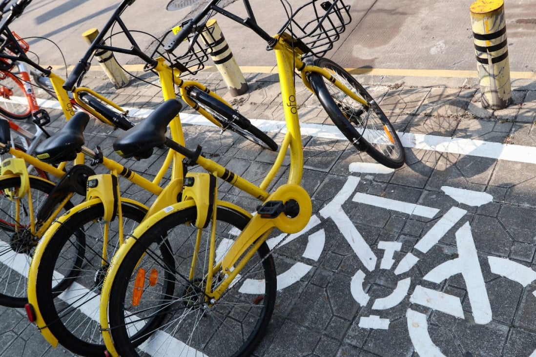 Users can locate, unlock the “shared” bikes on mobile apps. (Picture: SCMP)