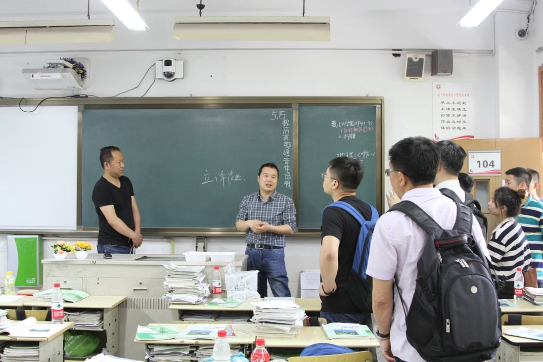 A specialized camera is installed on top of the blackboard at Hangzhou No.11 High School. (Picture: Zhejiang Hangzhou No.11 High School)