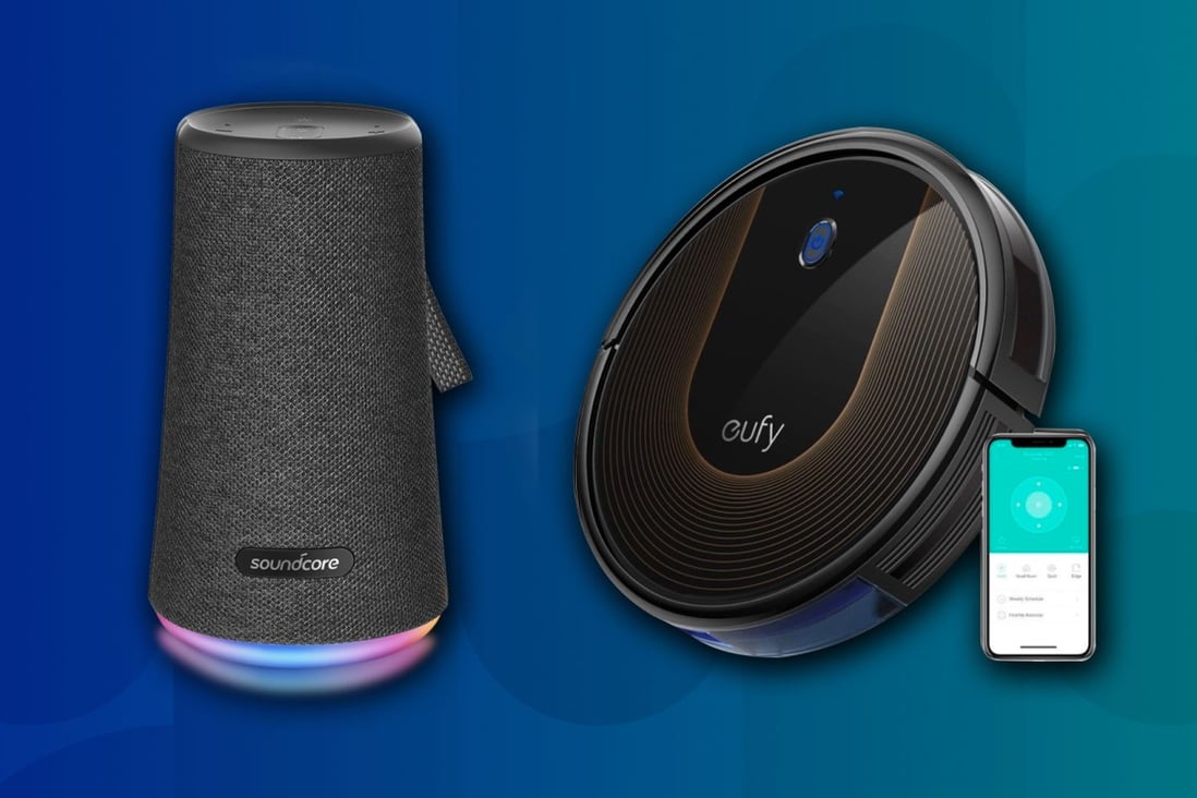 Both the Soundcore Flare S+ (left) and the Eufy RoboVac 30C work with Alexa. (Picture: Anker)