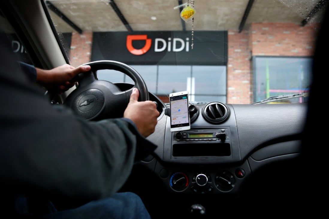 A driver in Mexico using the Didi app, where the company launched its service in April for the first time outside of China. (Picture: Reuters)