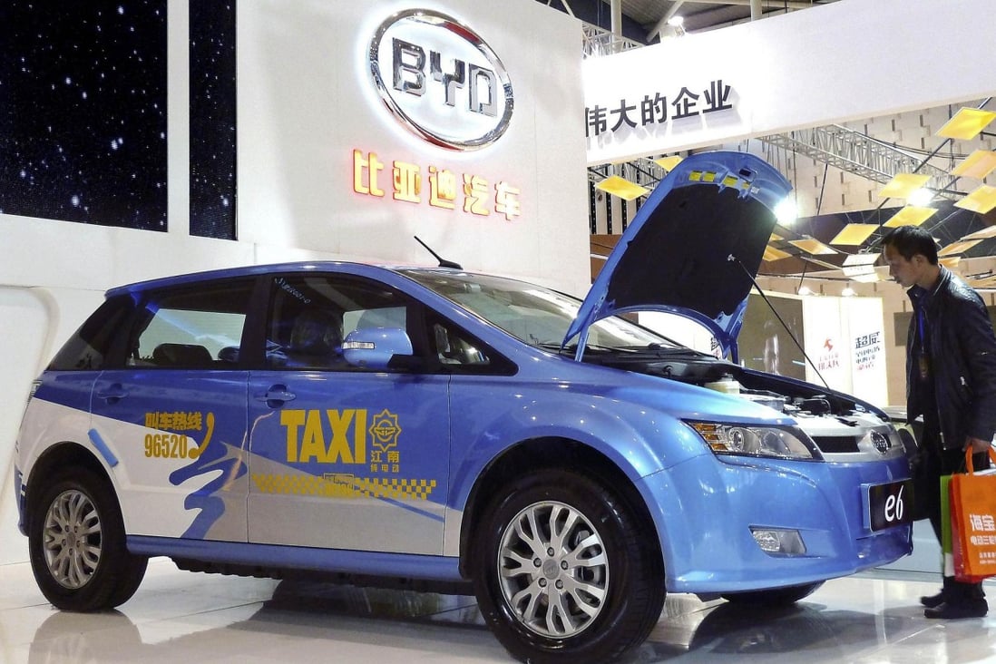 Rumours of Berkshire Hathaway cutting its stake in electric car maker BYD were partly cited for yesterday's heavy sell-off in the mainland company. Photo: Reuters