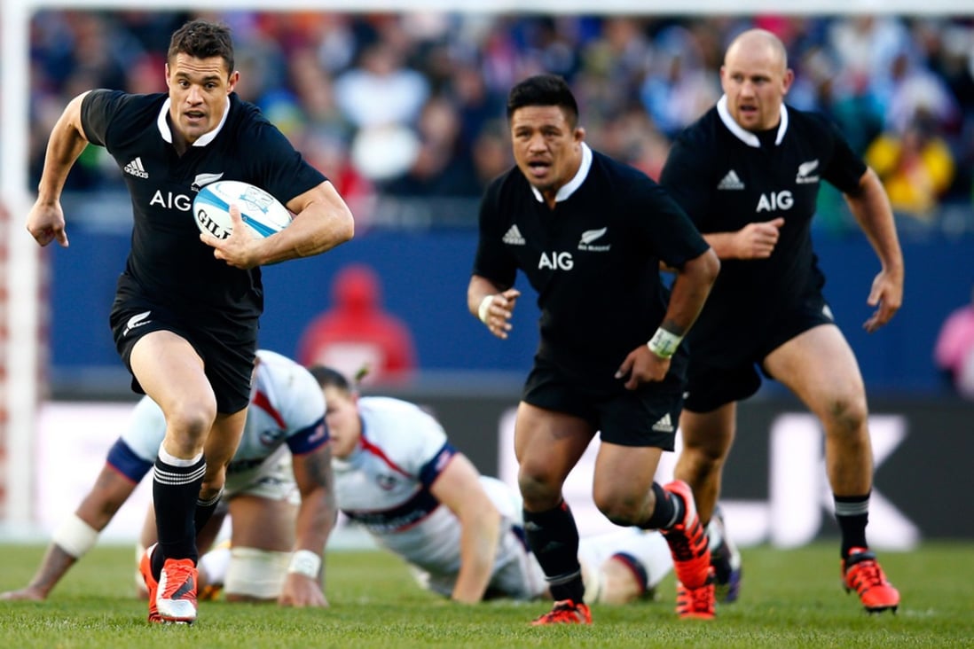 Dan Carter (left) on Thursday announced his decision to quit the All Blacks after the 2015 RWC and move to France to play for Racing Metro in the Top 14. Photos: AFP