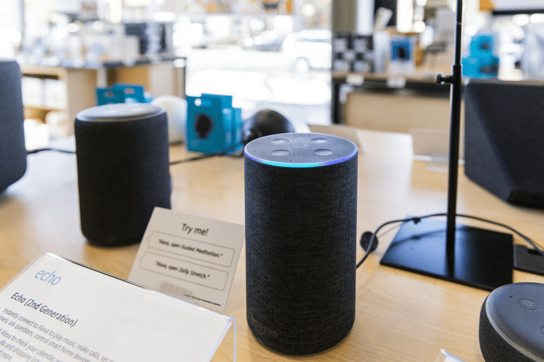 An Echo smart speaker sits on display inside an Amazon 4-star store in Berkeley, California. (Picture: Cayce Clifford/Bloomberg)