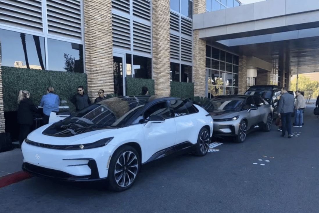 Faraday Future says CEO Carsten Breitfeld drove the FF 91 from Los Angeles to Las Vegas on a single charge. (Picture: Faraday Future via Weibo)