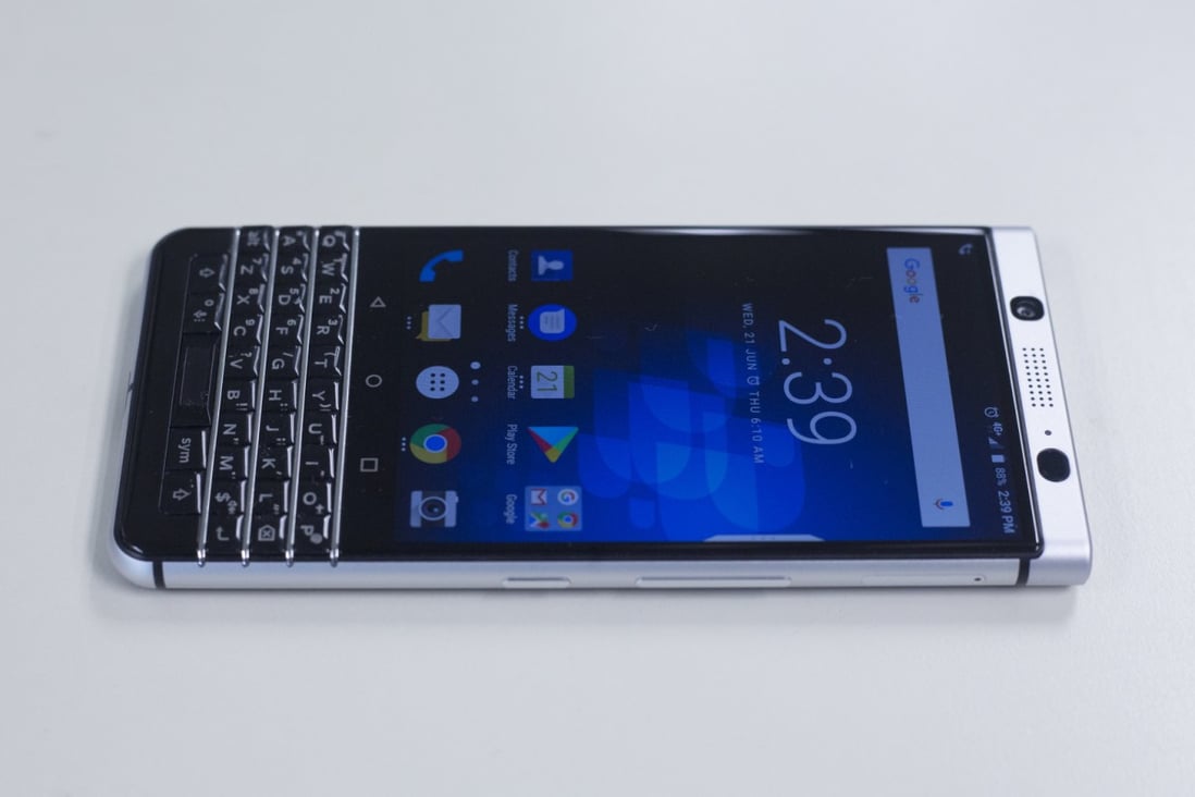 A BlackBerry KEYone, first released in 2017. (Picture: May Tse/SCMP)