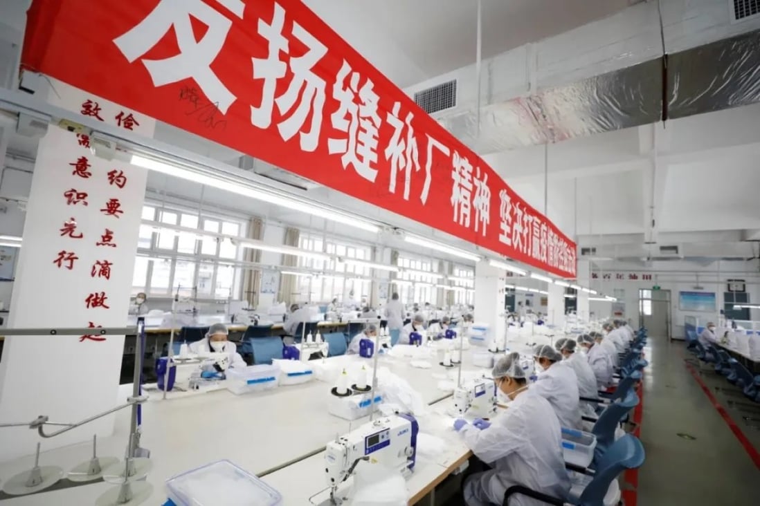 A Sinopec subsidiary produces so-called melt-blown fabric used for N95 medical masks. This fascinating process was streamed for a full 48 hours. (Picture: Sinopec)
