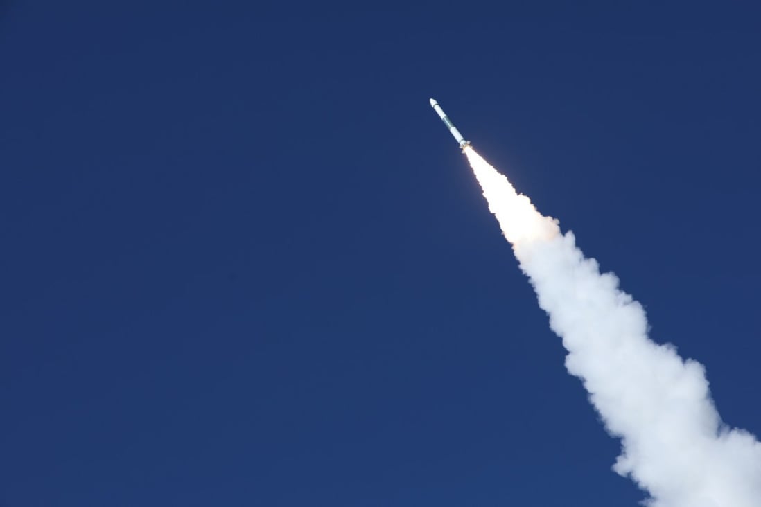 The Jilin-1 Gaofen 02B satellite being launched with Kuaizhou-1A (KZ-1A) rocket from the Taiyuan Satellite Launch Center in China's northern Shanxi Province in December 2019. (Picture: Xinhua)