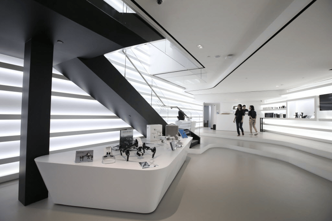 The interior of DJI’s flagship store in Hong Kong’s Causeway Bay district ahead of its launch in September, 2016. (Picture: Dickson Lee/SCMP)