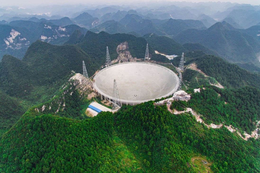 The Five-hundred-meter Aperture Spherical Telescope (FAST) is located in Pingtang County in China’s southwestern Guizhou Province. (Picture: Xinhua)
