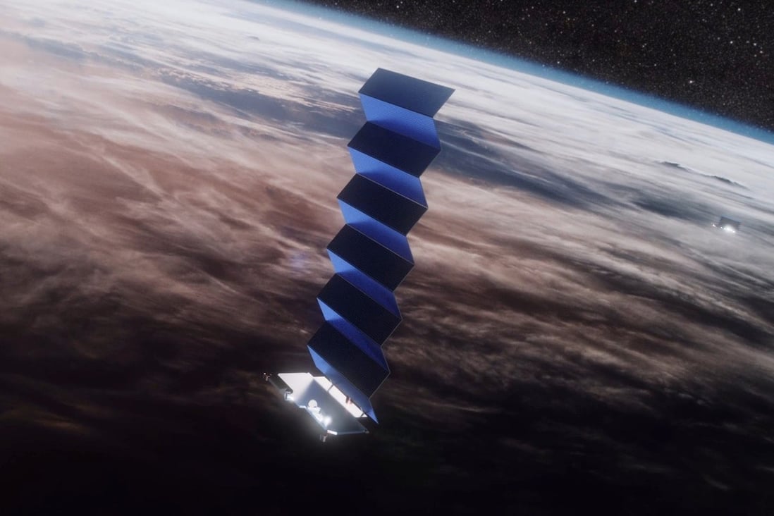 A render of a SpaceX Starlink satellite in orbit. (Picture: SpaceX)