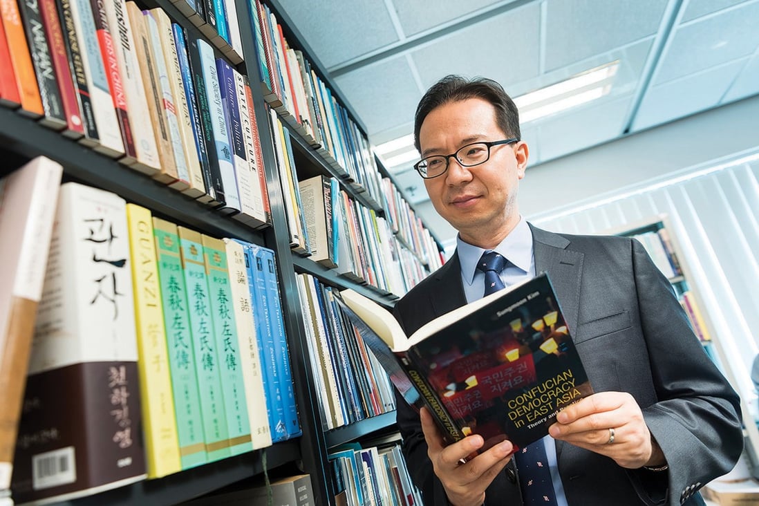 Professor Kim Sung-moon believes that many East Asian democracies have lost sight of certain important cultural values that distinguish them from Western democracies.