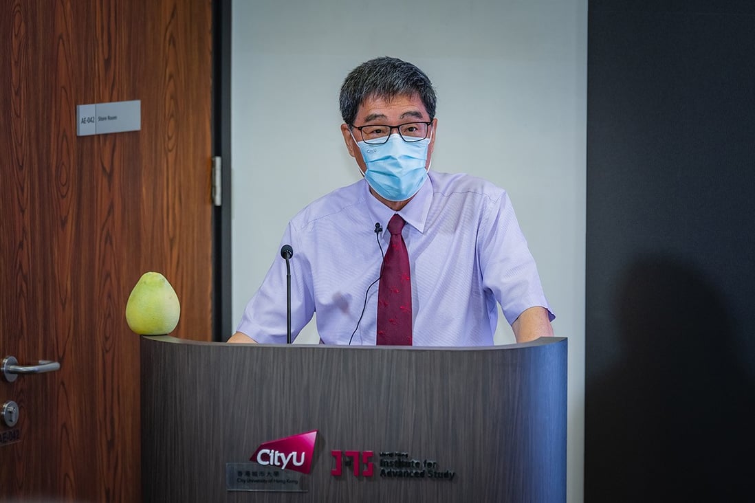 President Kuo delivered a lecture for the Hong Kong Institute for Advanced Study.