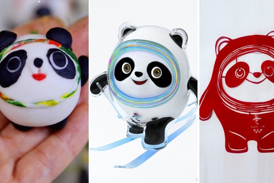 Winter Olympics mascot Bing Dwen Dwen merchandise has gone out of stock, prompting a rise in DIY sites for people to make their own versions. SCMP artwork.