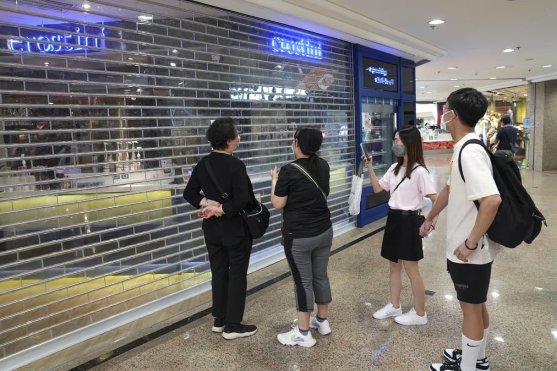 Bakery chain Crostini closed down its stores for good on Wednesday, citing the end of the government’s rent deferral scheme. Photo: Sam Tsang