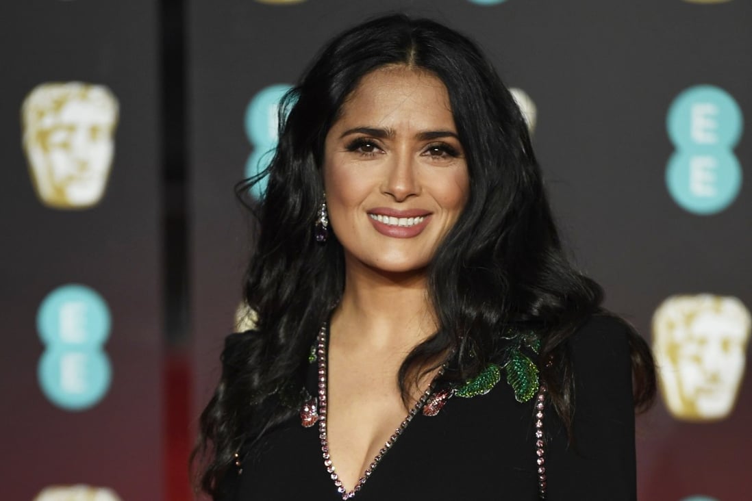 Actor Salma Hayek, 54, recently posted an image of herself on Instagram celebrating her grey hairs. Photo: EPA-EFE