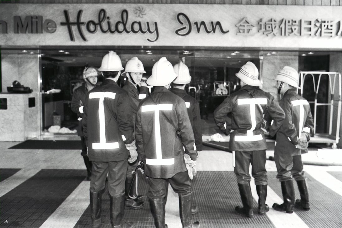 The Holiday Inn Golden Mile, in Tsim Sha Tsui, following the blast. Photo: SCMP