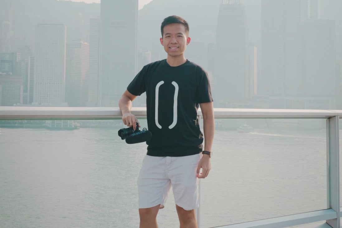 Jack Lo Chiu-pang wears Hope; a black T-shirt that is being sent around the world and documented. Photo: courtesy of Jack Lo Chiu-pang