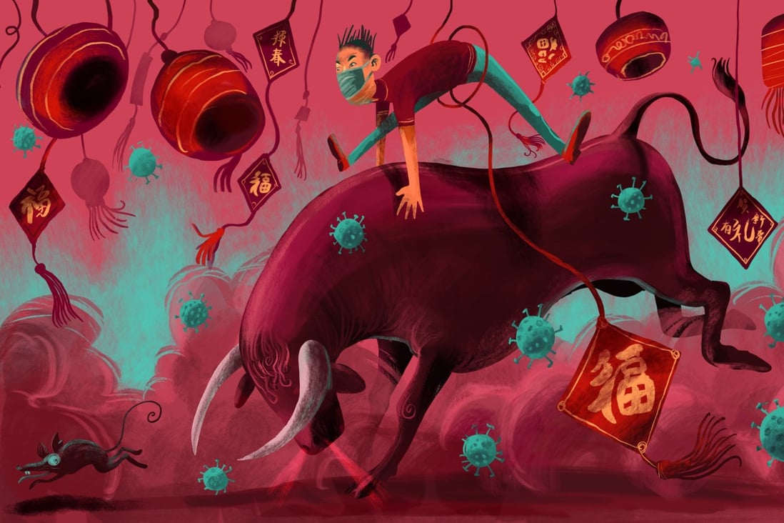 Main illustration for the Year of the Ox predictions feature to run on February 2021.