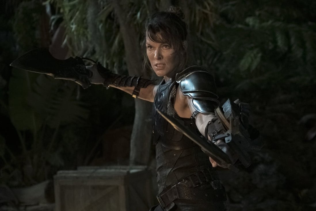 Milla Jovovich in a still from Monster Hunter (Category: IIA), directed by Paul WS Anderson. Tony Jaa co-stars.