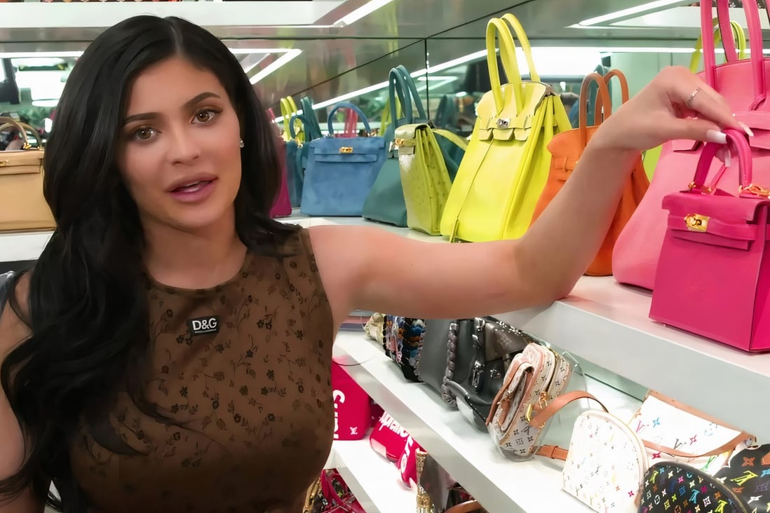 Stylista Kylie Jenner and her luxury handbag collection. Photo: Luxurylaunches