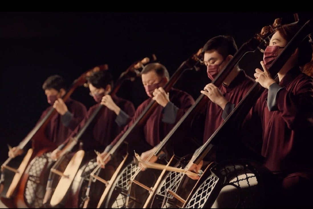 A still from “Dragon Phoenix”, a new music video that the Hong Kong Chinese Orchestra made to celebrate Lunar New Year. The troupe has posted several videos since public performance venues closed to curb the spread of coronavirus in Hong Kong. Photo: HKCO