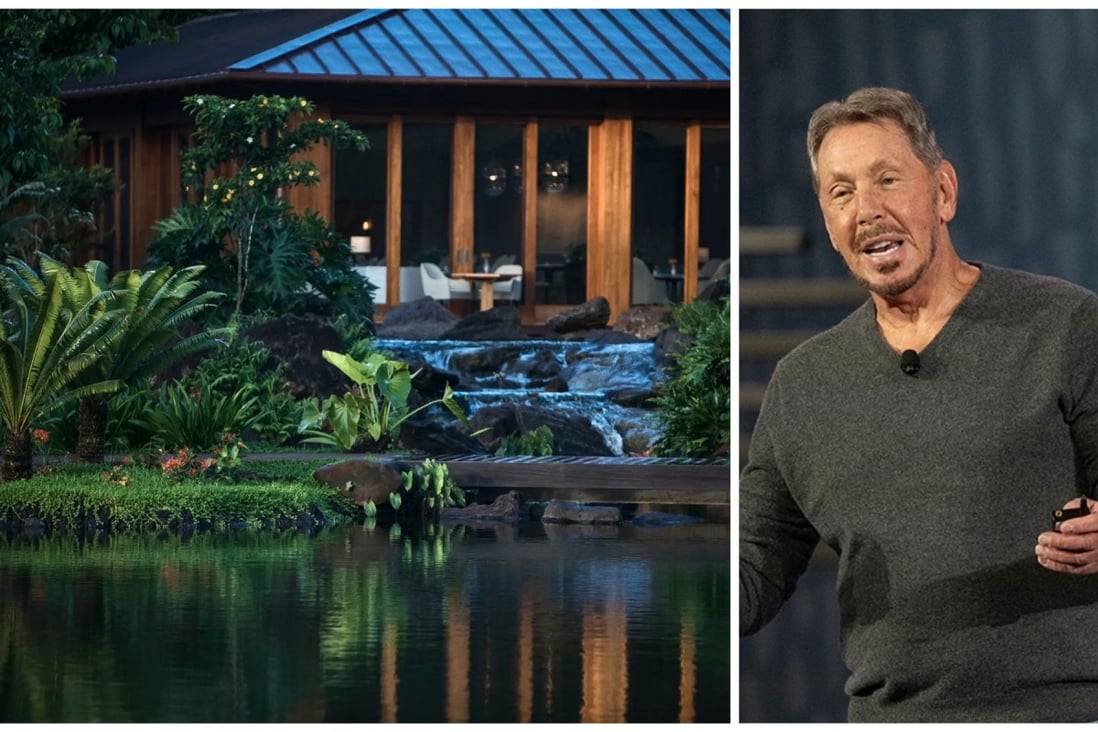 Sensei Lanai is a Four Seasons resort on an Hawaiian island almost entirely owned by Oracle’s Larry Ellison. Photo: Business Insider; @OracleSecurity/Twitter