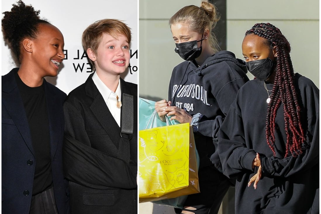 Zahara and Shiloh Jolie-Pitt have remained close over the years. Photos: Getty, VCG