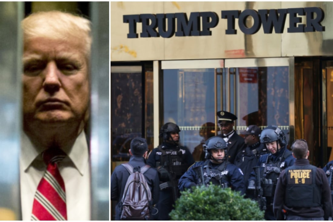 Donald Trump and Trump Tower. Photos: AP,  AFP