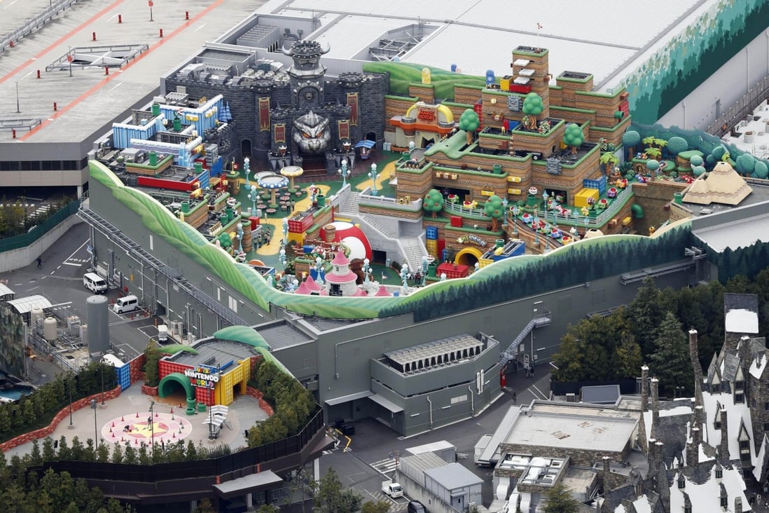 Super Nintendo World, featuring the popular video game character Super Mario, is set to open at the Universal Studios Japan theme park in Osaka later this year. Photo: Kyodo News via Getty Images