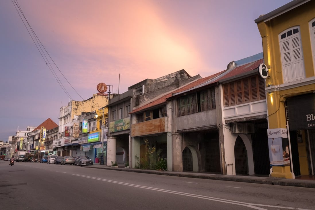 Closed shophouses in George Town, Penang, Malaysia. Strict coronavirus lockdown has left many businesses struggling to survive. Photo: Kit Yeng Chan