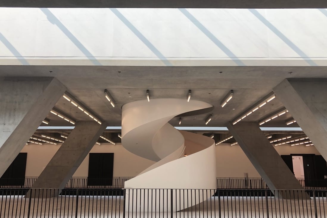 A view of the main gallery floor of Hong Kong’s new M+ museum of visual culture. The radical design by Swiss architecture firm Herzog & de Meuron places all 33 galleries on one floor. Photo: Enid Tsui