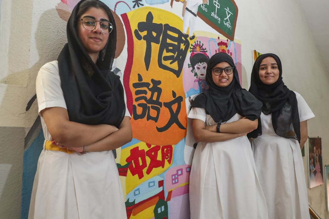 Ethnic minority students in Hong Kong pose for a photo at their school in 2019. From 2006 to 2016, the number of ethnic minority youth aged 15-24 doubled. Photo: Edmond So