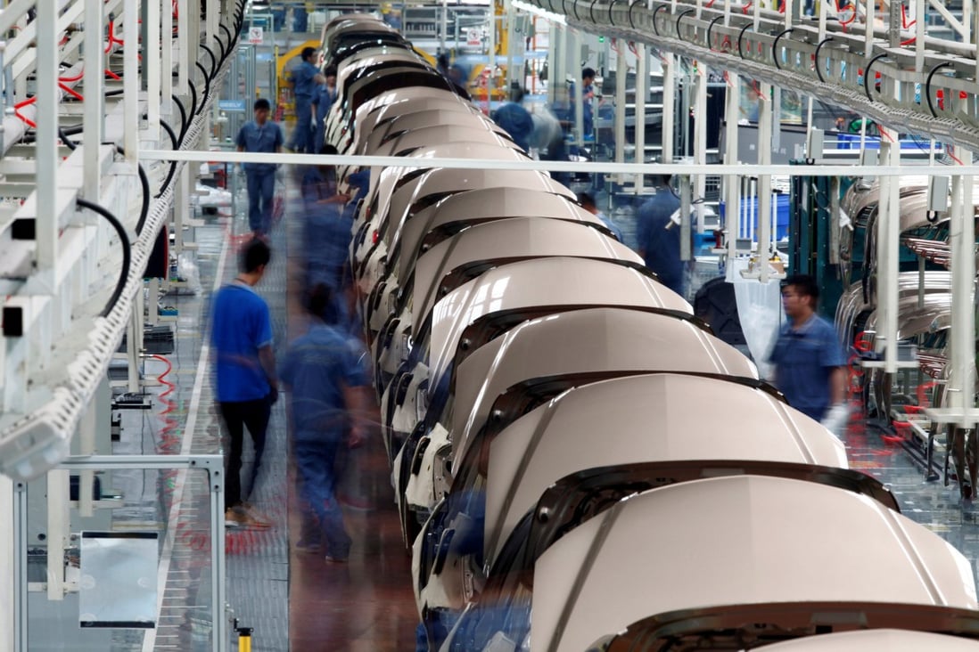 Cars are assembled at Geely’s plant in Cixi, Zhejiang province. Photo: Reuters