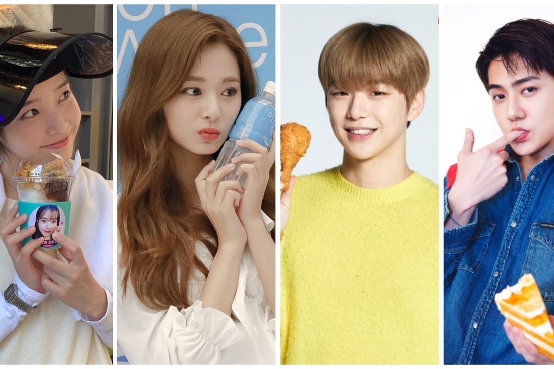 IU, Tzuyu from Twice, Kang Daniel and Sehun from Exo all have some pretty weird favourite foods. Photos: @dlwlrma; @tzuyued/Instagram, @allkpop; @xunhuas/Twitter