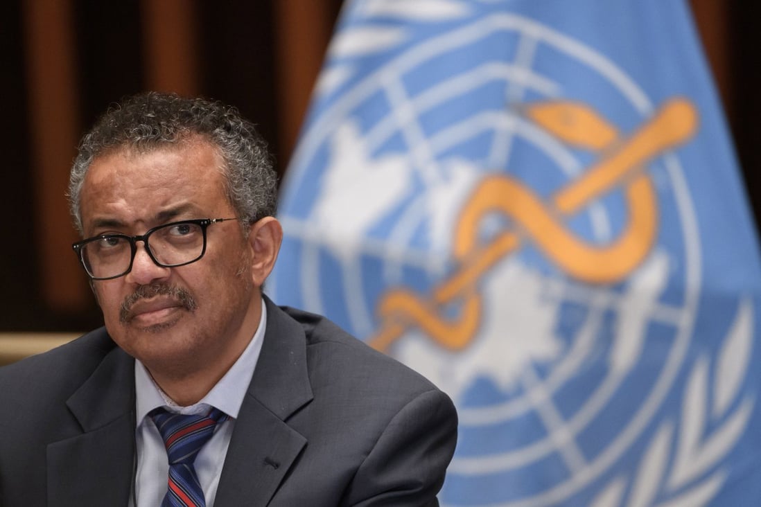 World Health Organization director general Tedros Adhanom Ghebreyesus attends a news conference at the WHO headquarters in Geneva in July 2020. Photo: AFP