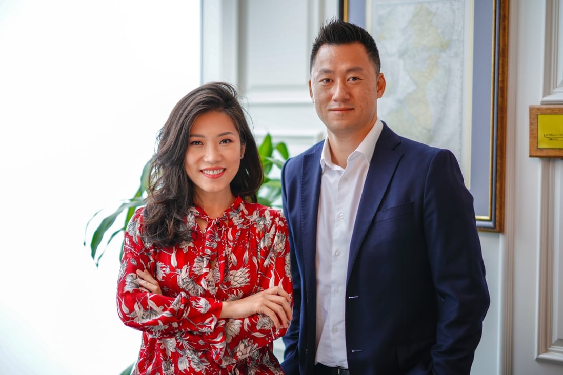 Bryant Shu (right), with his wife Sara Lam Shu, are the founders of health supplement brand Life Nutrition in Hong Kong. They tend to look for healthy and family-friendly options when eating out. 
