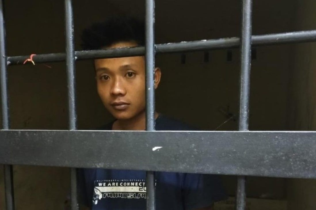 Indonesian police have released this image of a man accused of beheading his father. Photo: Handout, Central Lampung police