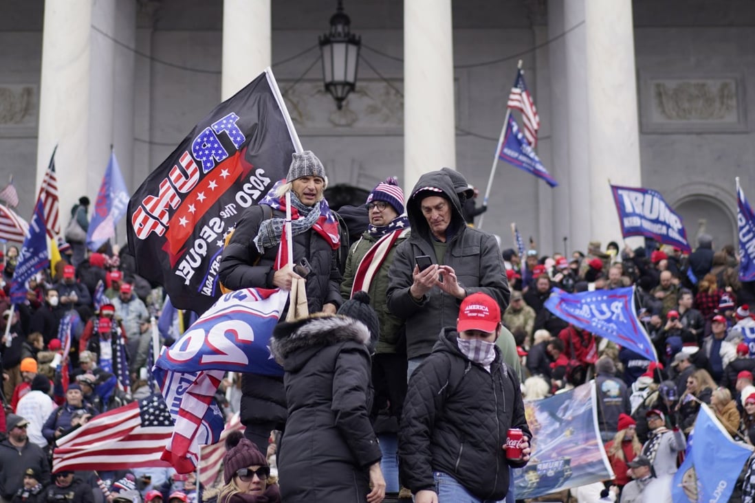 Protesters storm the US Capitol in Washington, DC on January 6. Photo: Los Angeles Times / TNS