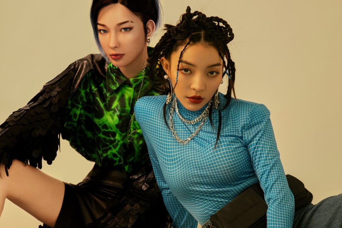 Singapore-based virtual influencer Rae (left) in a photo from Jstyle magazine with China’s top female rapper, Vava. With virtual influencers becoming increasingly popular in Asia, are they set to take over from their human counterparts?