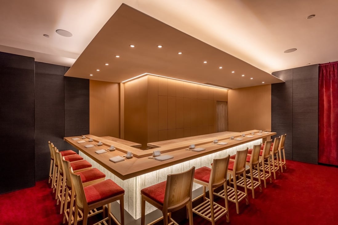 The Araki An 18course omakase menu prepared right in front of diners