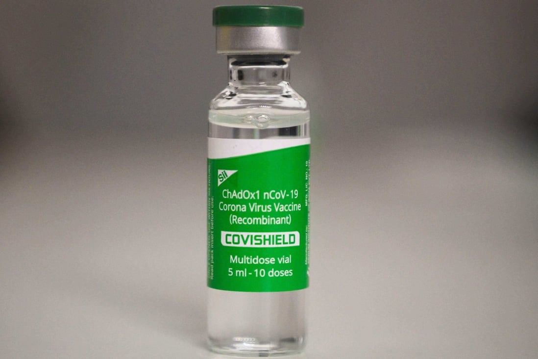 The Oxford-AstraZeneca Covid-19 vaccine produced by the Serum Institute of India. Photo: Agence France-Presse
