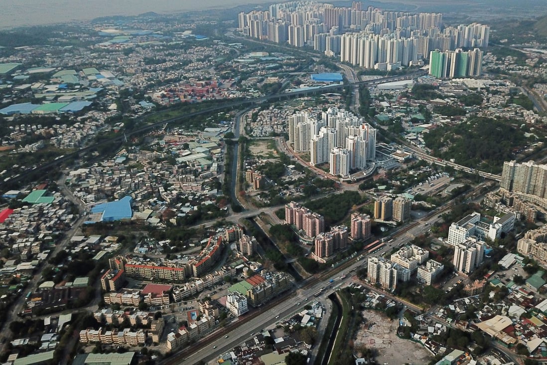 Aerial view taken from Hung Shui Kiu towards Northeast direction towards Ping Shan where the liber research community identified the largest brownfield cluster in the New Territories, on March 15, 2018. Photo: Roy Issa